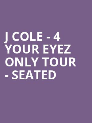 J Cole - 4 Your Eyez Only Tour - Seated at O2 Arena
